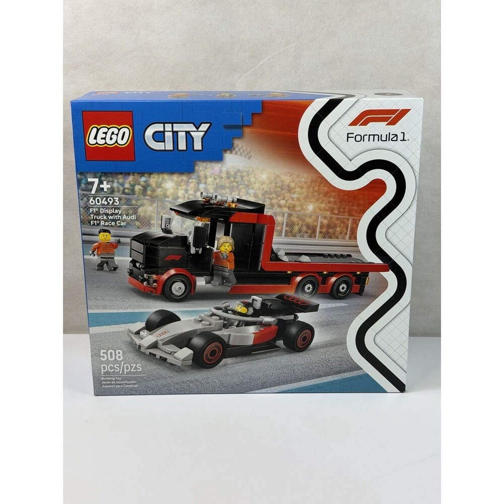 LEGO City 60493 F1 Display Truck Audi Race Car Toy Building Set Sealed NEW